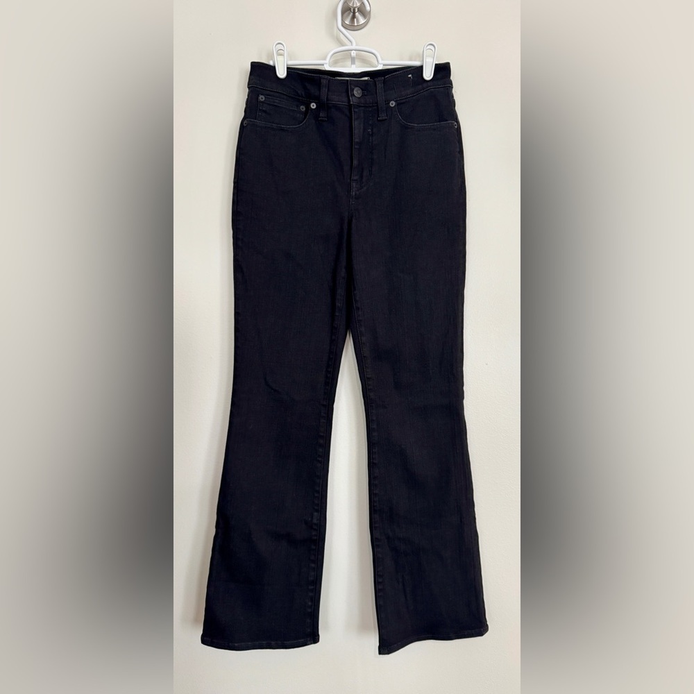 Madewell Mid-Rise Kick Out Jeans Black 27 Tall NWT